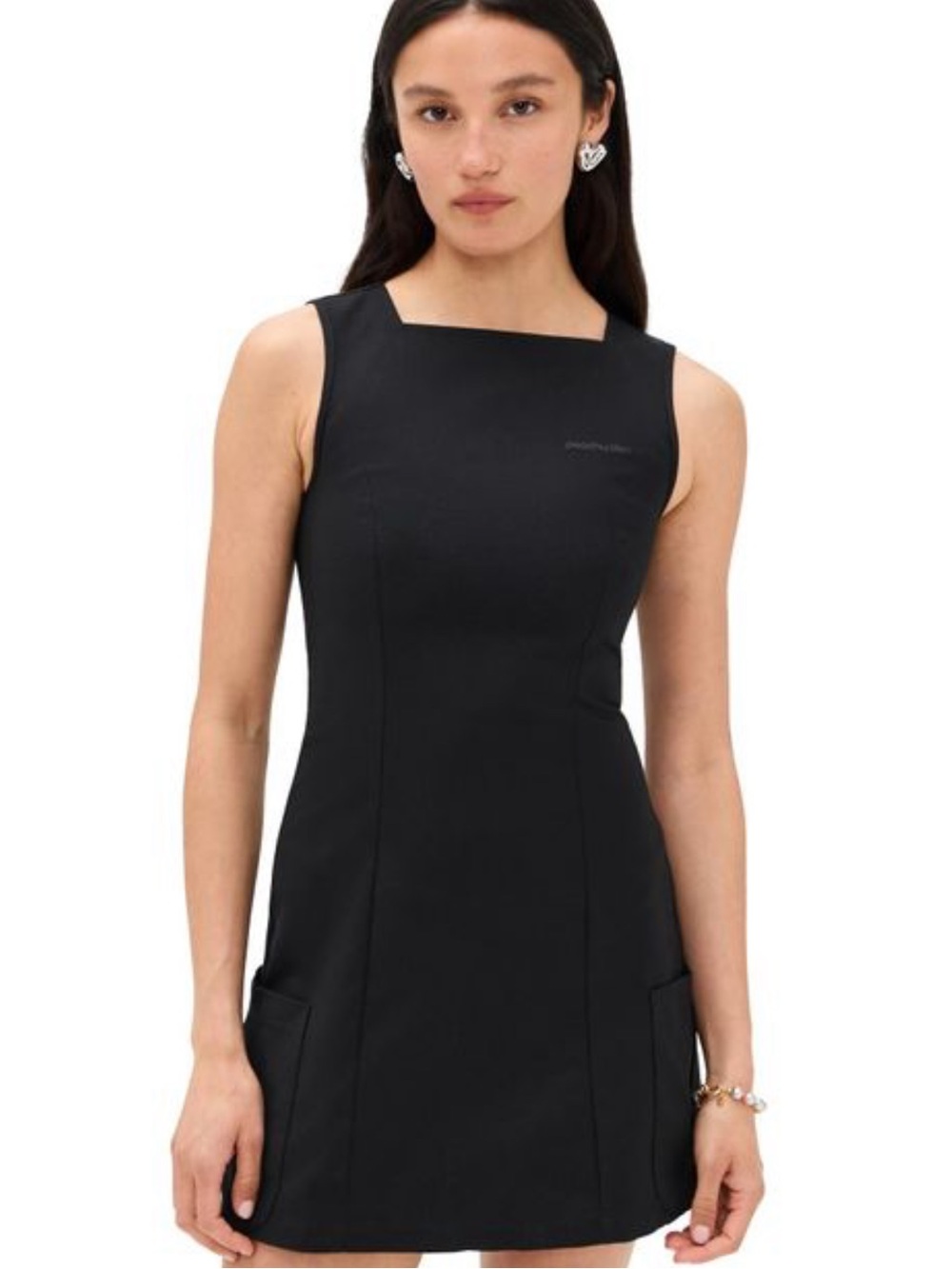 Peachy Den Audrey Mini Dress in Black